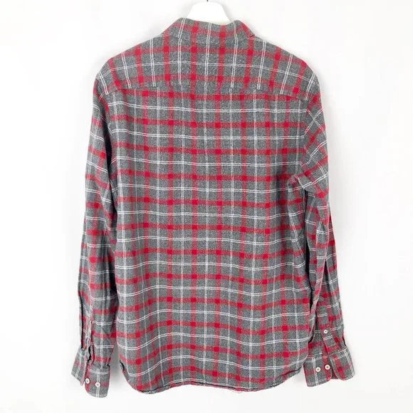 Untuckit Plaid Flannel Button Down Shirt - XL Tall Slim - Holiday Christmas Fall - Picture 8 of 10